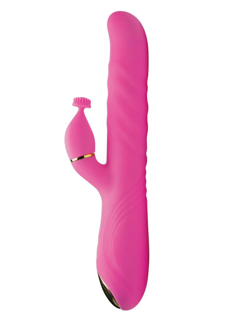 inmi 10X Versa-Thrust Rechargeable Silicone Rabbit Vibrator