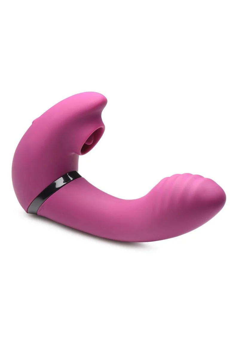 Inmi 7X Swivel Licker 180 Rotating Pink Silicone Clit Licking Vibrator