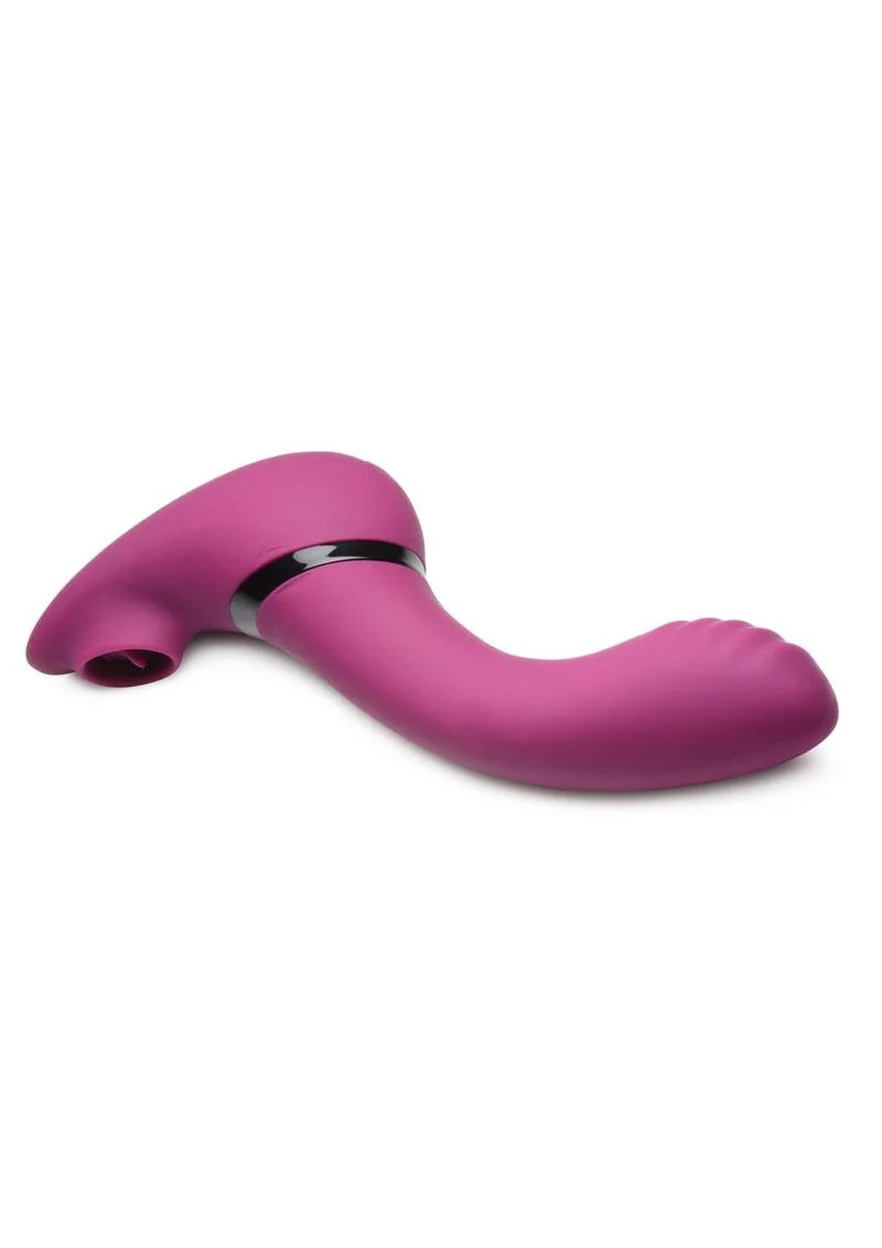 Inmi 7X Swivel Licker 180 Rotating Pink Silicone Clit Licking Vibrator - Image 3
