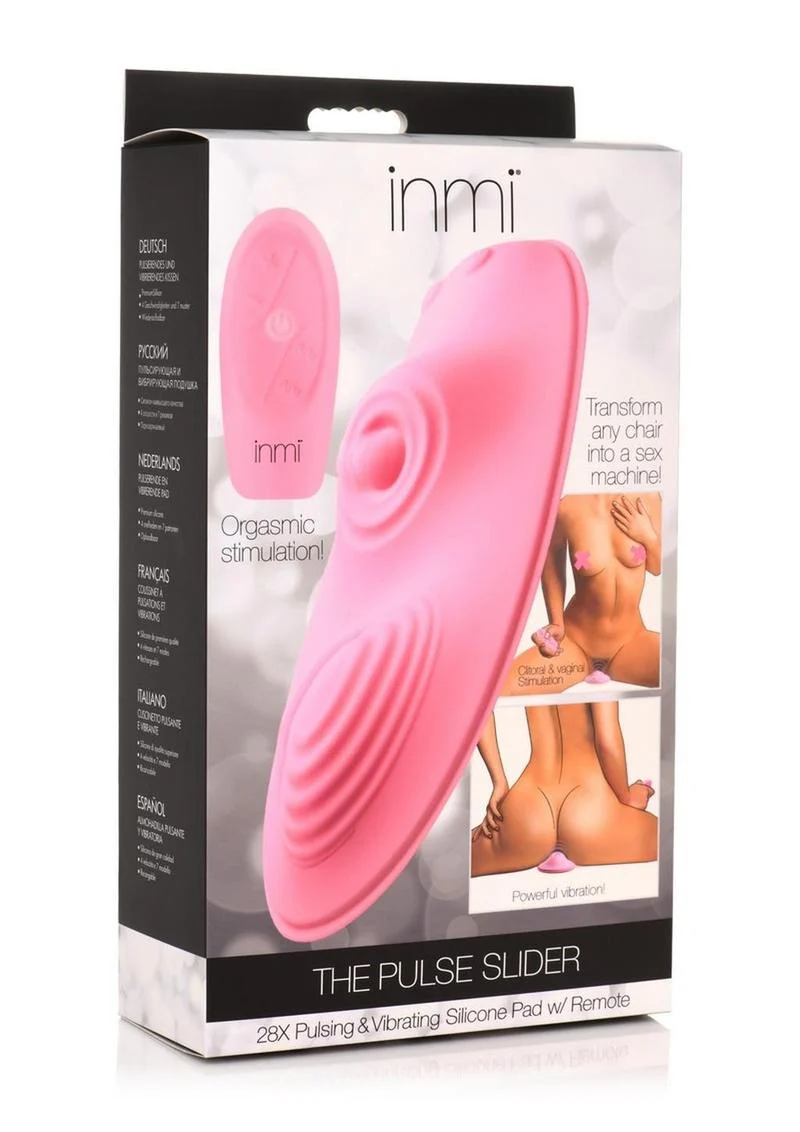 Inmi The Pulse Slider 28X Pulsing Vibrating Silicone Pad with Remote - Image 4