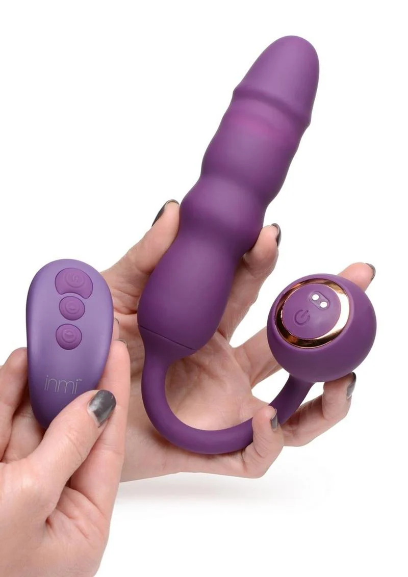 Inmi Thrust Thumper Rechargeable Silicone Remote Control Vibrators - Image 3