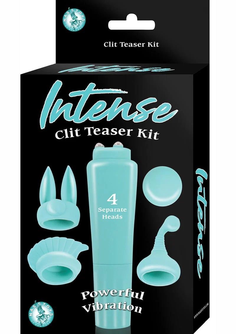 Intense Clit Teaser Kit Mini Vibrator with Silicone Attachments - Image 3