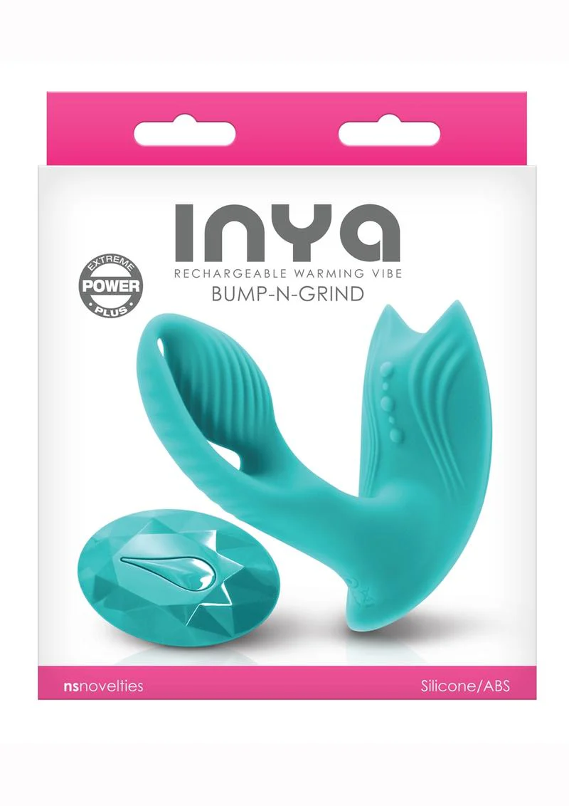 Inya Bump-N-Grind Silicone Rechargeable Warming Vibrator with Remote Control - Image 4
