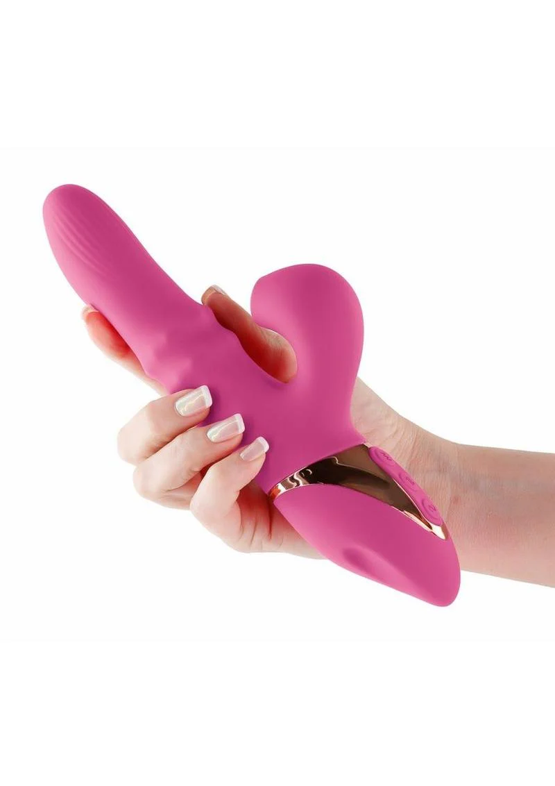 Inya Enamour Rechargeable Rabbit Vibrator with Air Pulse Clitoral Stimulator - Image 2