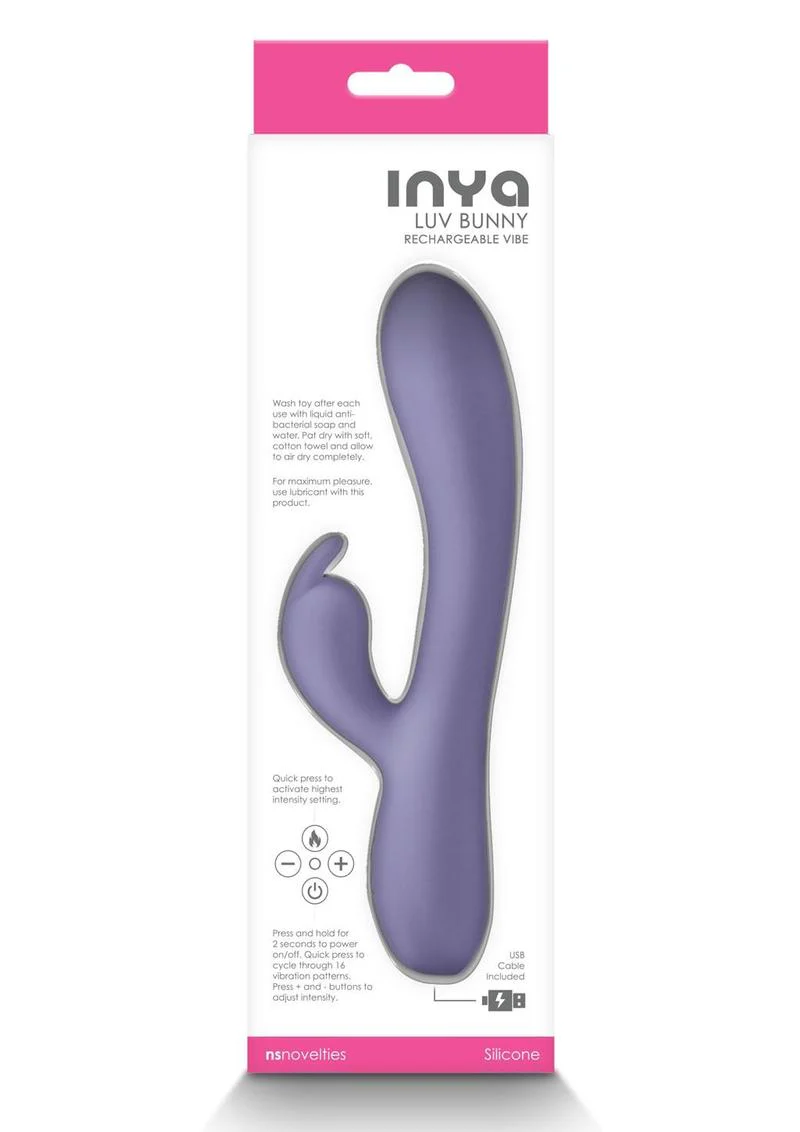 Inya LUV Bunny Rechargeable Silicone Rabbit Vibrator - Image 6