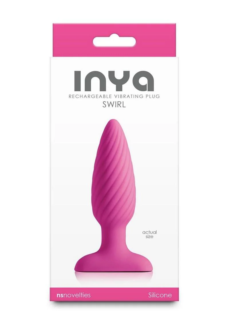 Inya Swirl Rechargeable Vibrating Anal Plug - Image 3