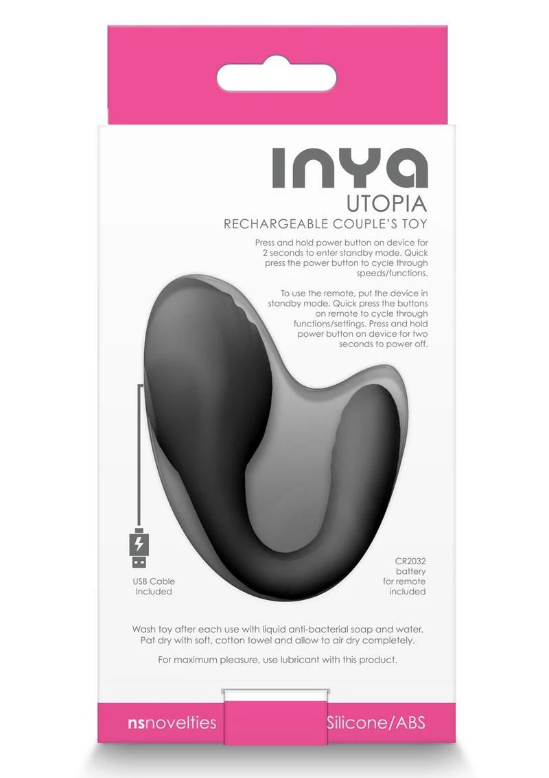 Inya Utopia Rechargeable Couple's Toy Silicone Vibrator for Couples - Image 4