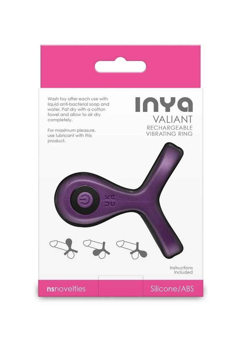 Inya Valiant Rechargeable Silicone Comfortable Vibrating Ring - Image 3