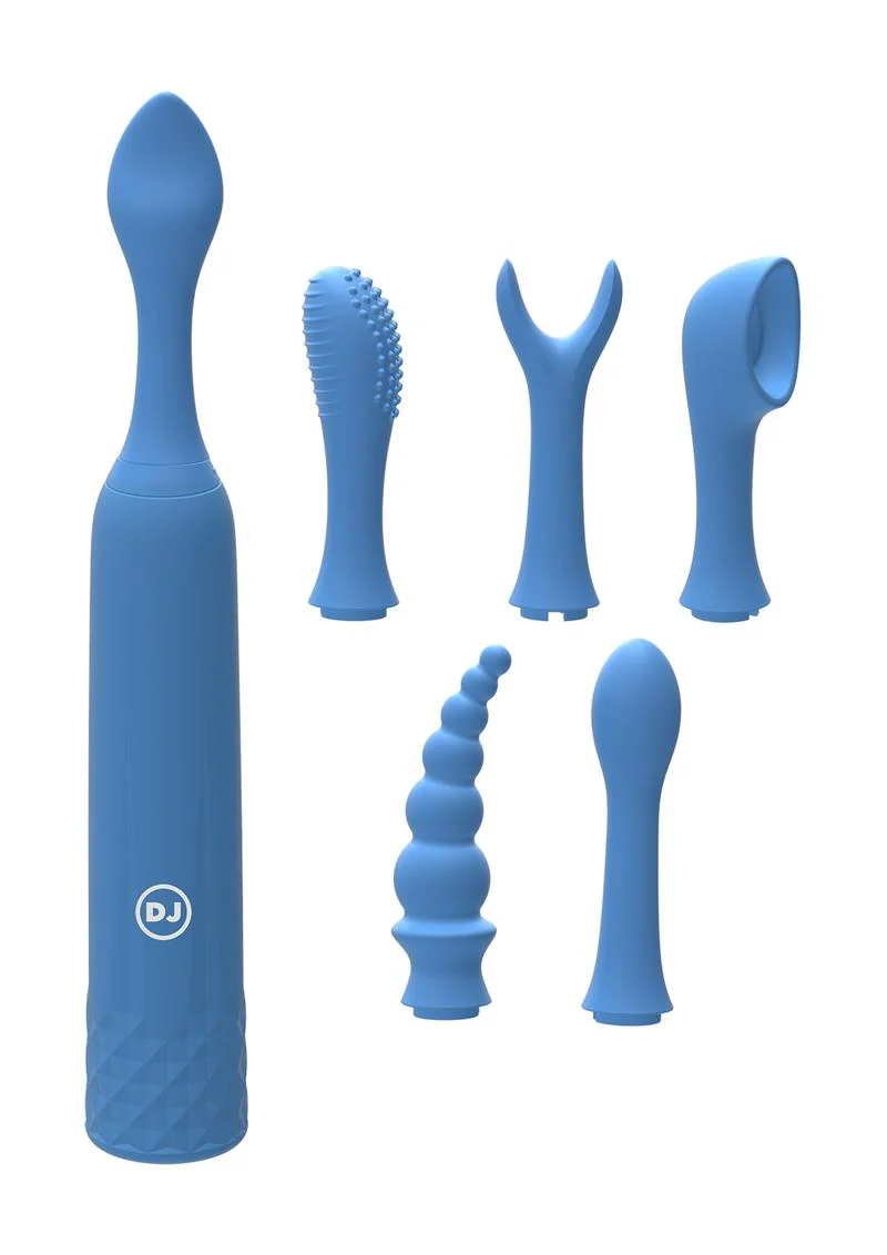 iVibe Select iQuiver 7-Piece Set Vibrator with 6 Silicone Heads