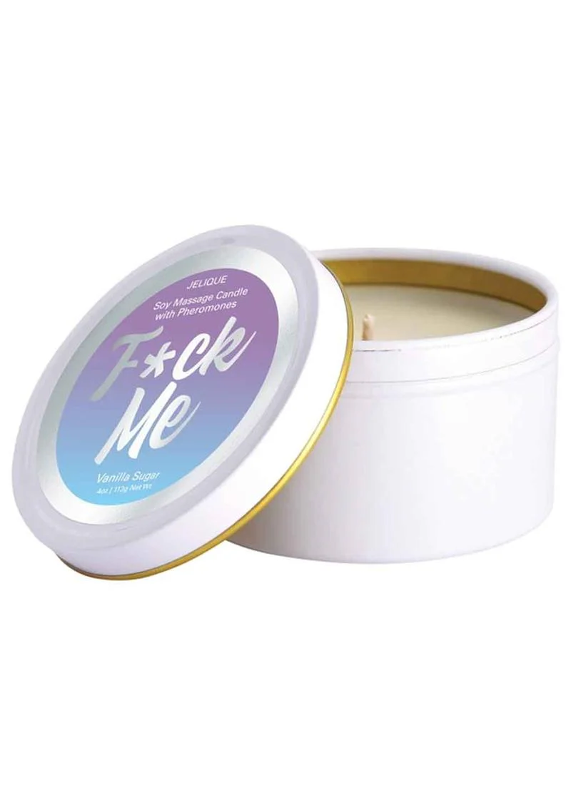 Jelique F*ck Me Soy Massage Candle with Pheromones