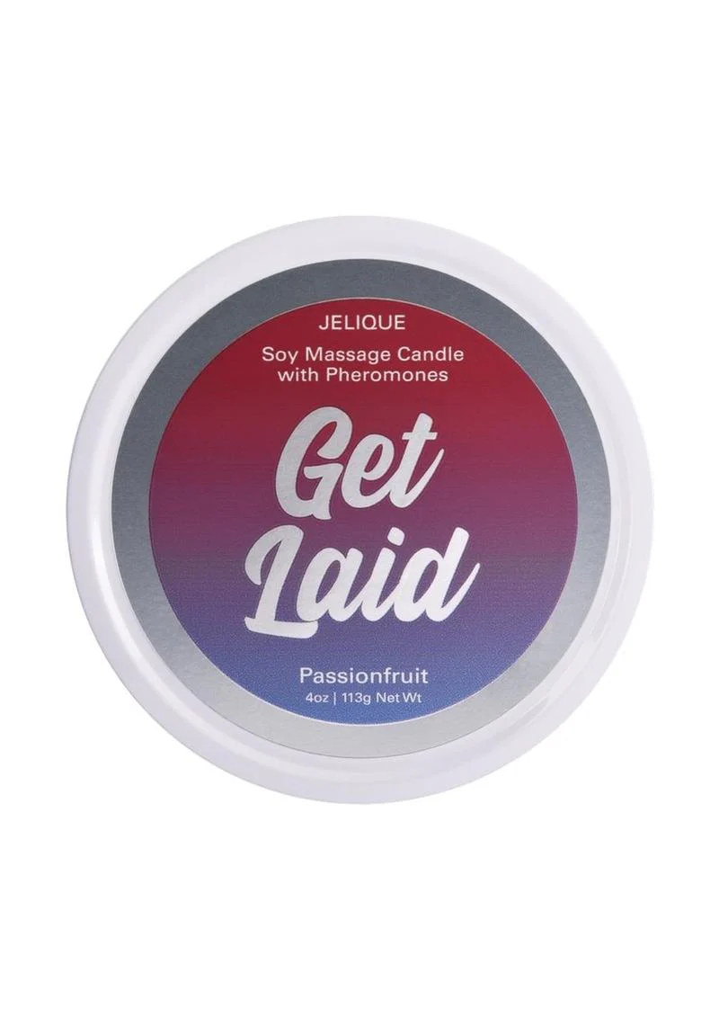 Jelique Get Laid Soy Massage Candle with Pheromones - Image 2