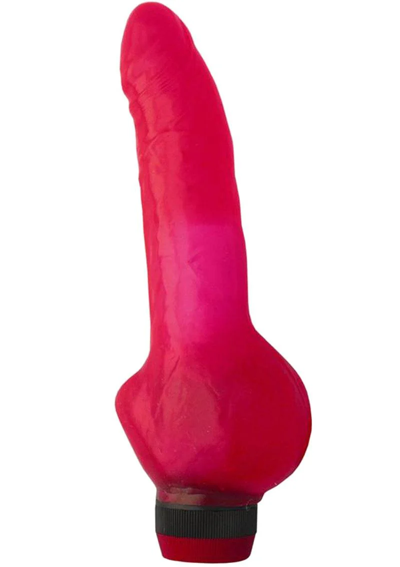 Jelly Caribbean Jelly Dildo with Clitoral Stimulator