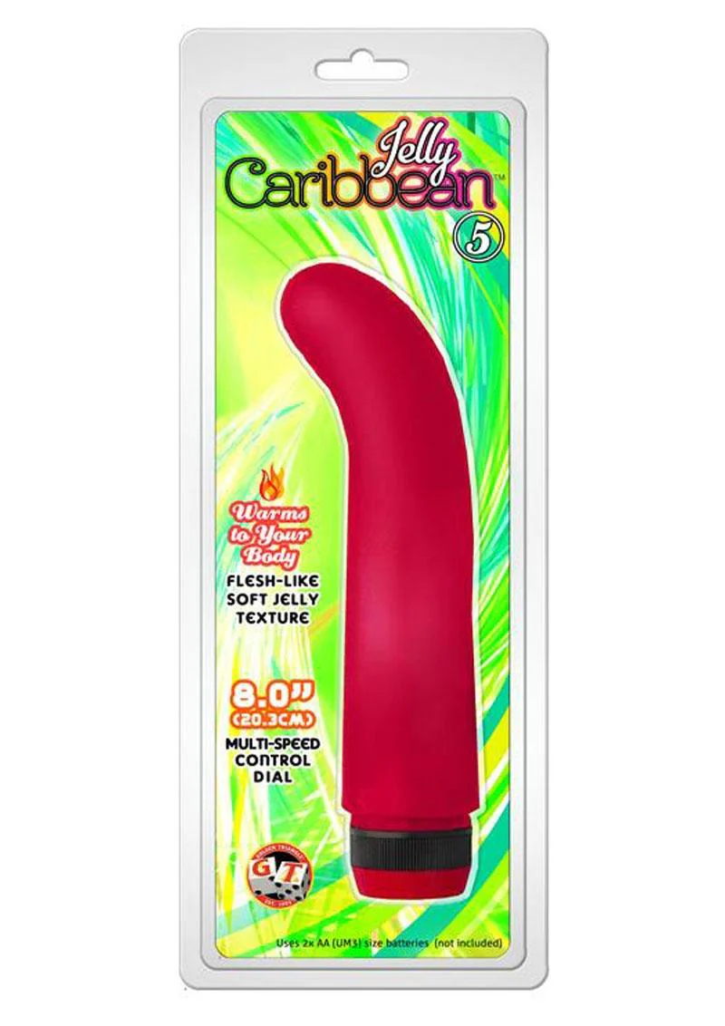 Jelly Caribbean Number 5 G-Spot Realistic Vibrator - Image 2