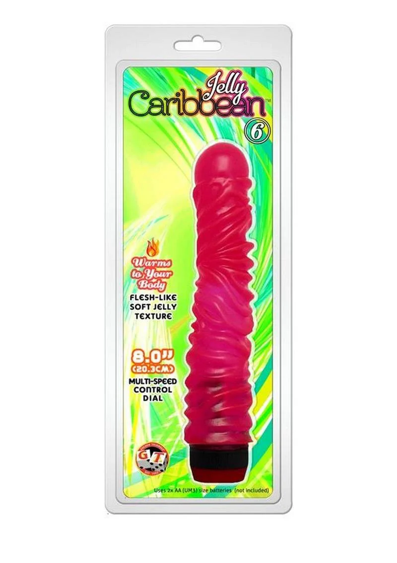 Jelly Caribbean Vibrator With Flesh Like Soft Jelly Texture - Image 2