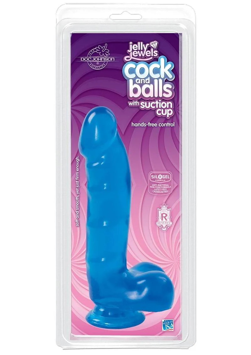 Jelly Jewels Cock and Balls Realistic Dildo by Doc Johnson - Image 10