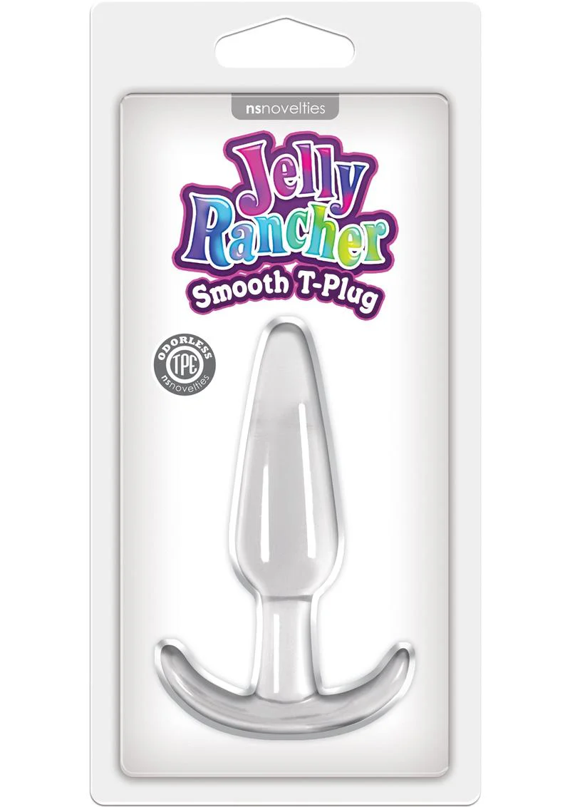 Jelly Rancher Smooth T-Plug Clear Butt Plug for Ultimate Comfort - Image 2