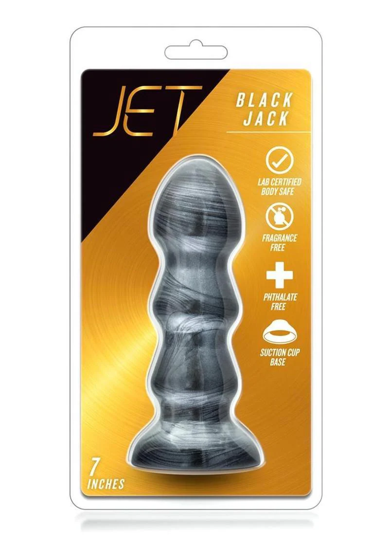 Jet Black Jack 7 Inch Carbon Metallic Butt Plug - Image 4