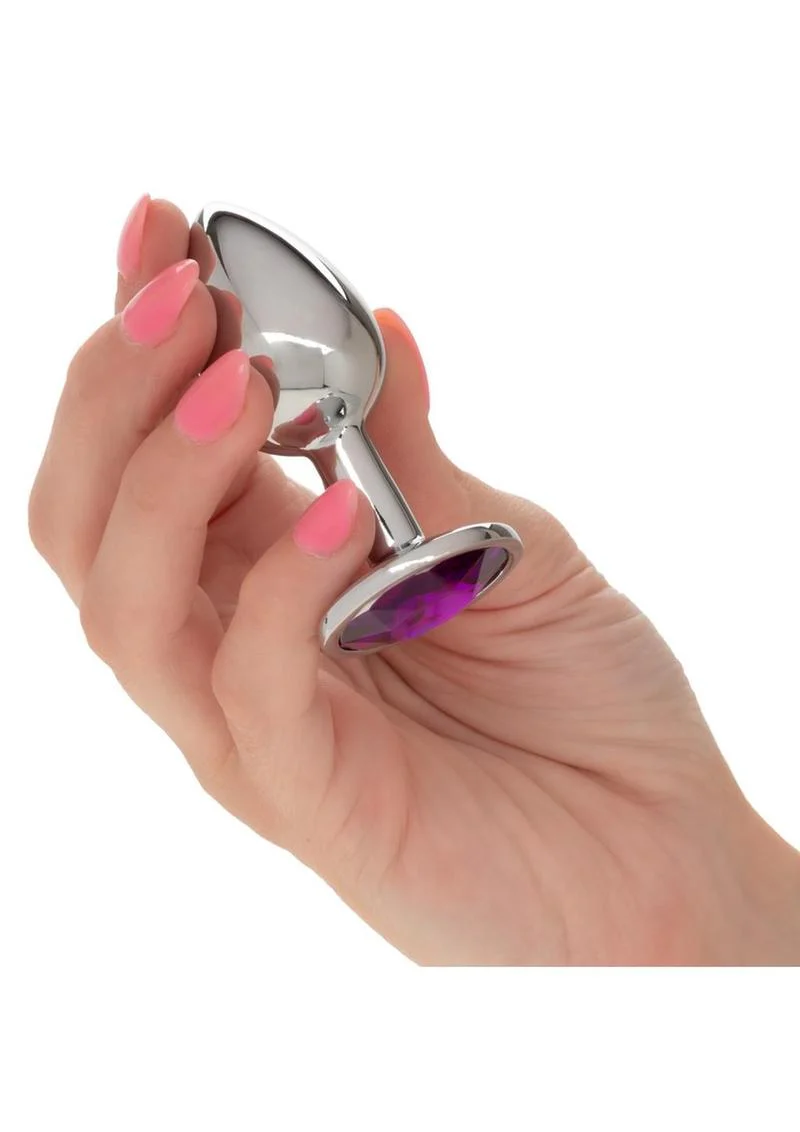 Jewel Small Amethyst Aluminum Anal Plug By CalExotics - Image 3