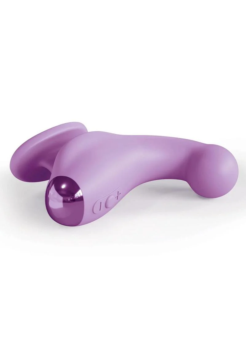 Jimmyjane Curved Gripp Rechargeable Purple Silicone Finger Massager - Image 2