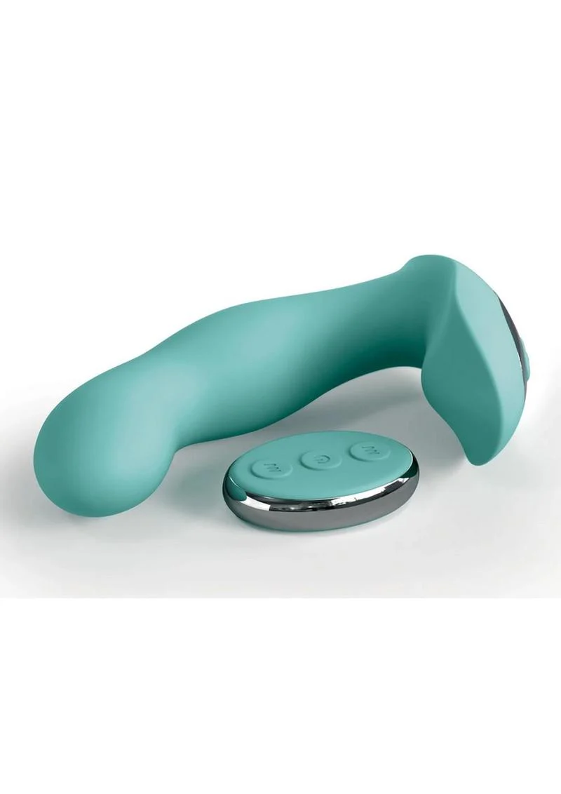 JimmyJane Pulsus G-Spot Rechargeable Silicone Dual Stimulator Teal - Image 3