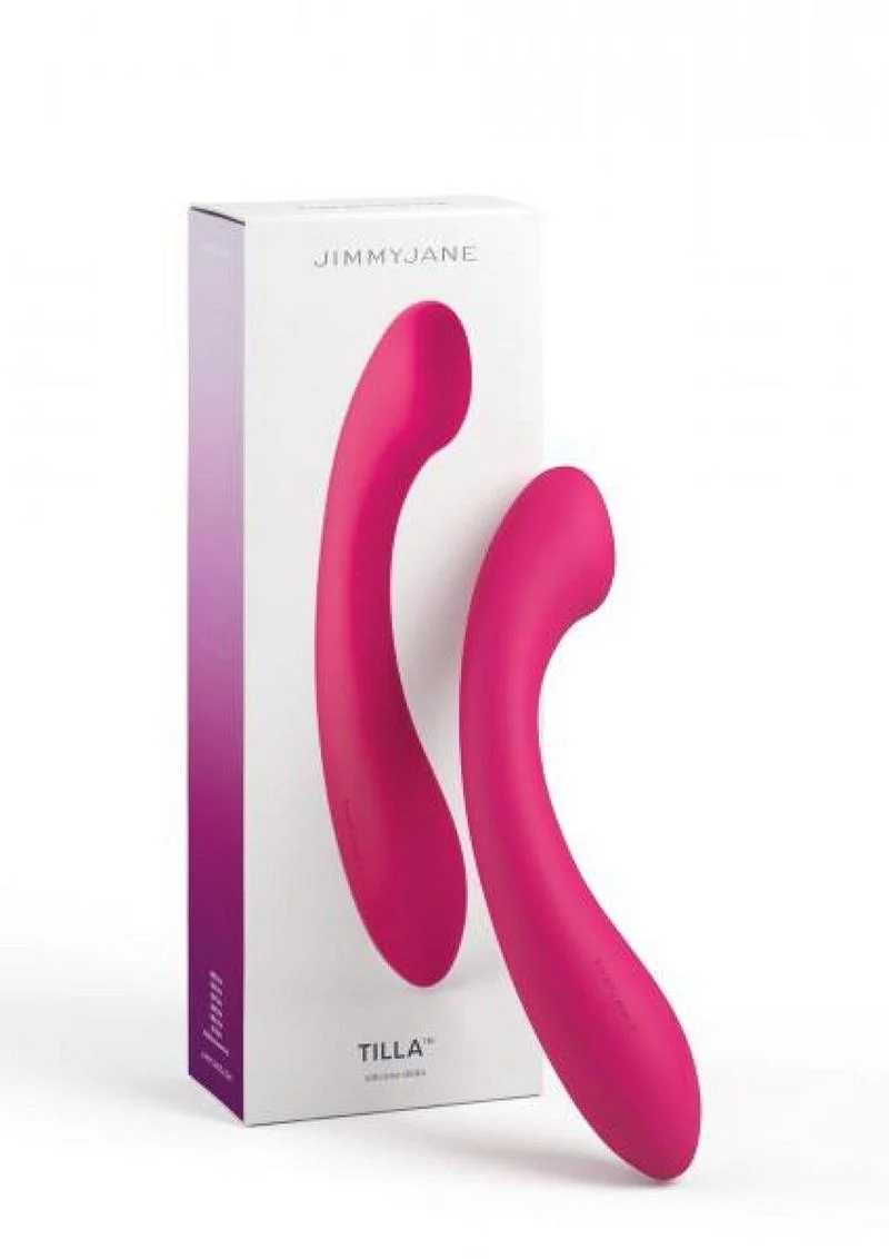 Jimmyjane Tilla Silicone Dildo Smooth Curved Design - Image 4