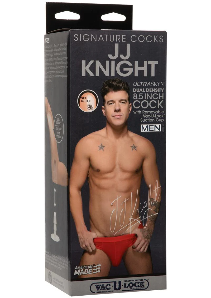 JJ Knight Dual Density ULTRASKYN Dildo with Removable Suction Cup - Image 3