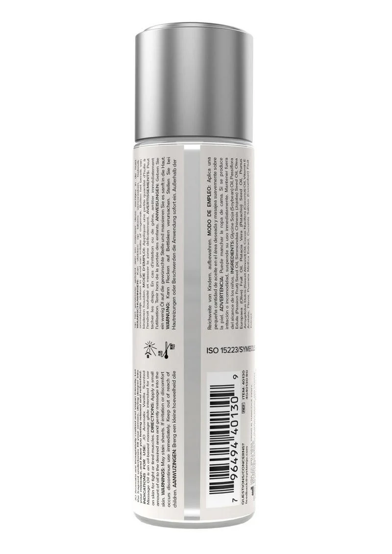 JO Aromatix Scented Massage Oil Vanilla 4oz Oil-Based for Relaxation - Image 2
