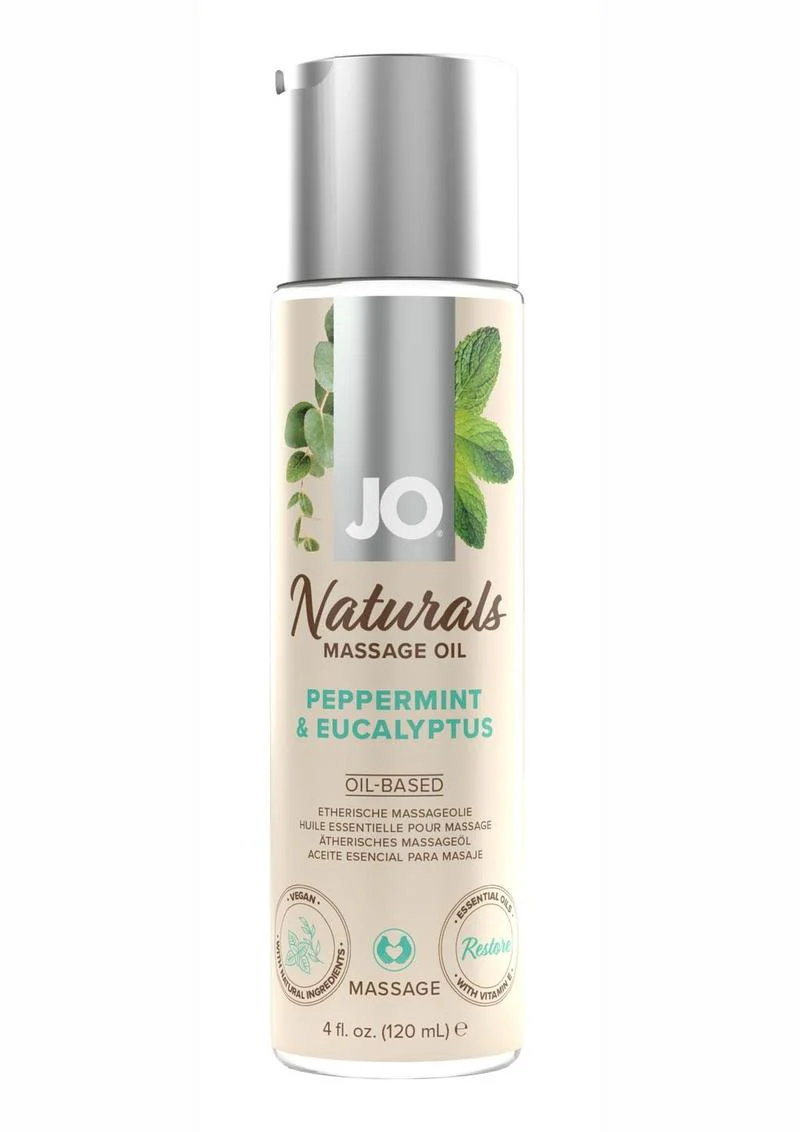 JO Naturals Peppermint Massage Oil