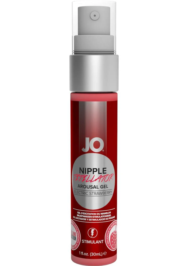 JO Nipple Titillator Arousal Gel Electric Strawberry