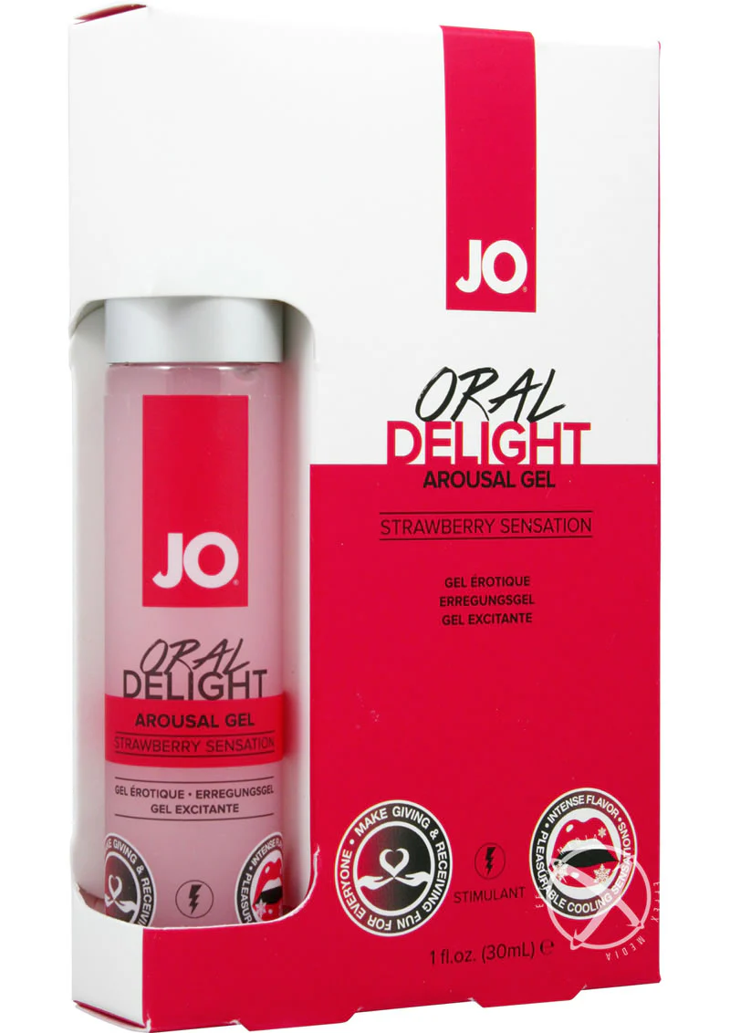 JO Oral Delight Strawberry Arousal Gel - Image 2