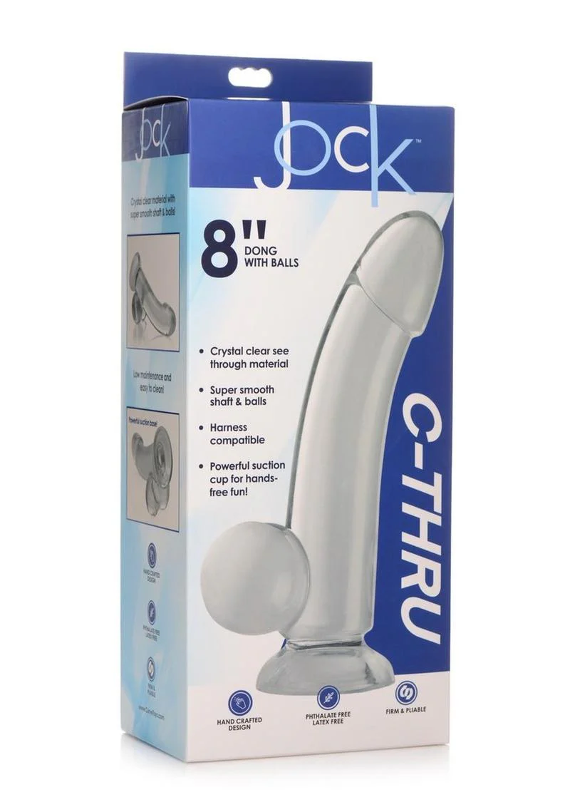 Jock C-Thru Dildo with Balls - Image 4