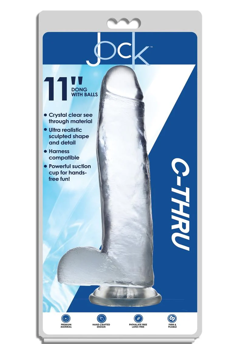 Jock C-Thru Realistic Dong with Balls - Image 20