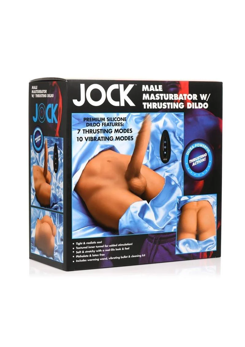 JOCK Male Masturbator with Silicone Thrusting Dildo - Image 4