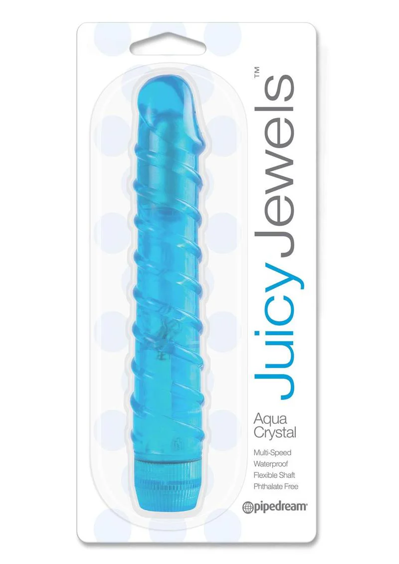 Juicy Jewels Aqua Crystal Multi Speed Waterproof Vibrator - Image 3