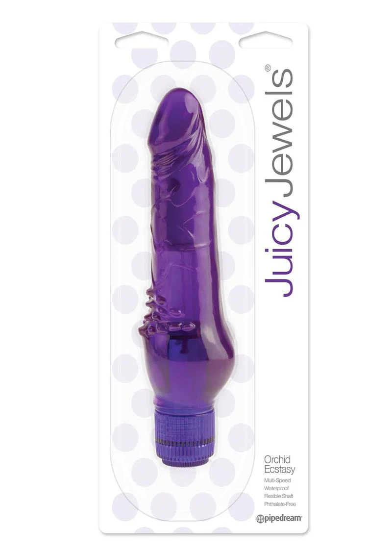 Juicy Jewels Orchid Ecstasy Jelly Vibrator Multi-Speed Waterproof - Image 3