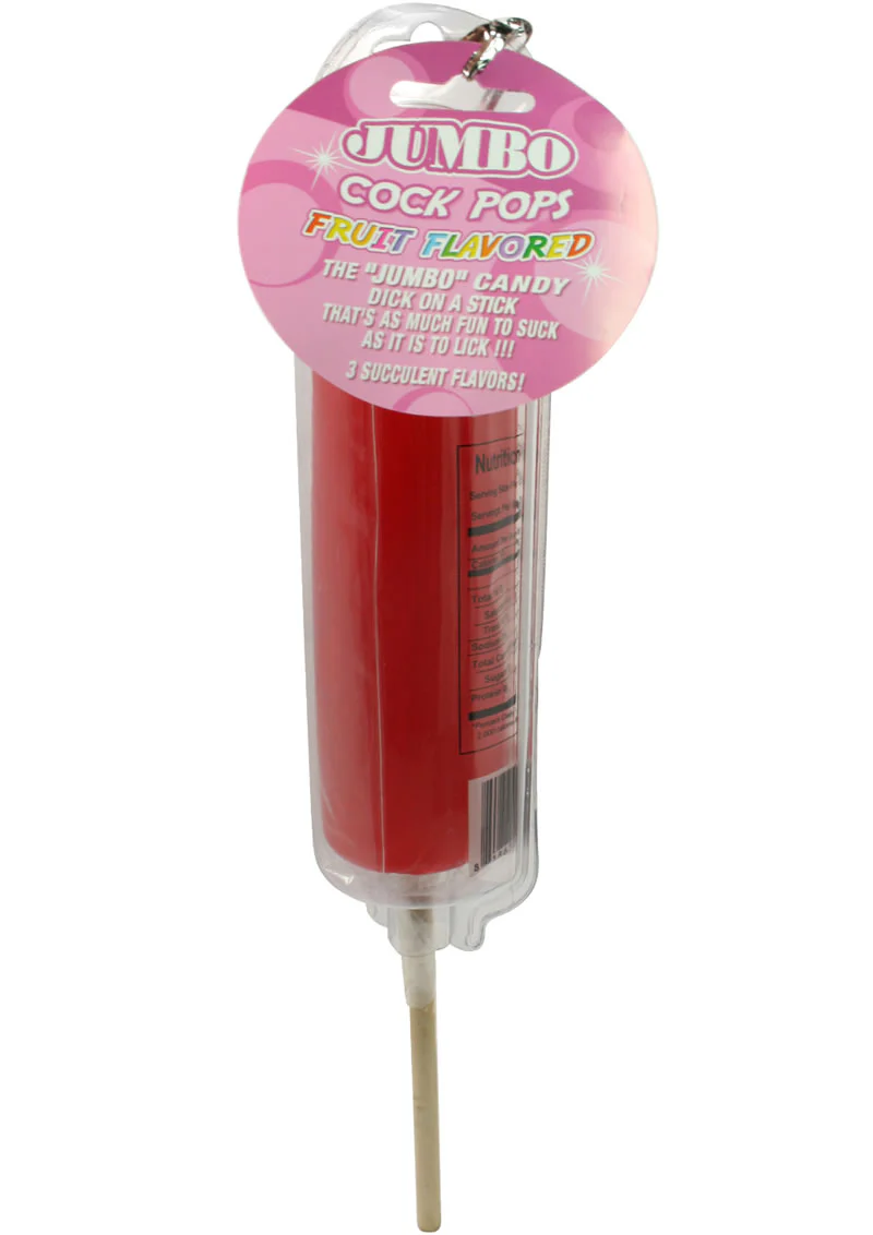 Jumbo Cock Pops Fruit Flavored Strawberry Lollipop for Fun - Image 2