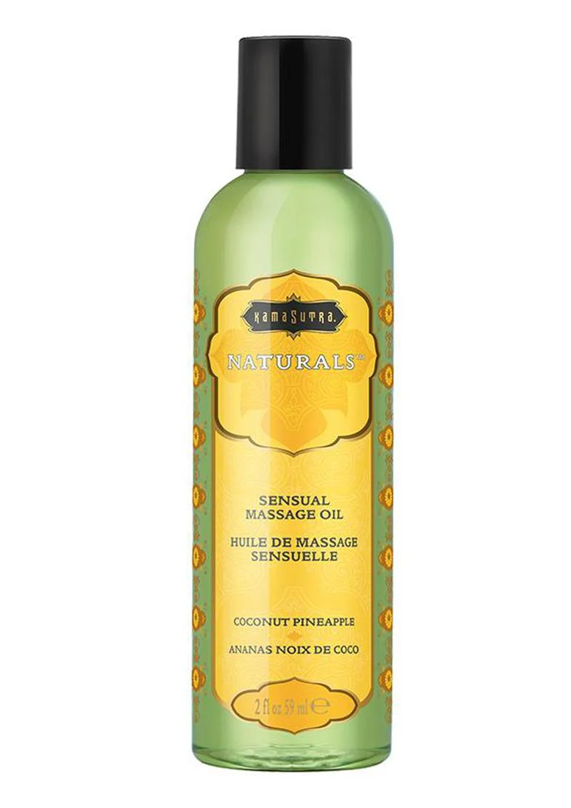 KamaSutra Naturals Sensual Massage Oil With Coconut Pineapple