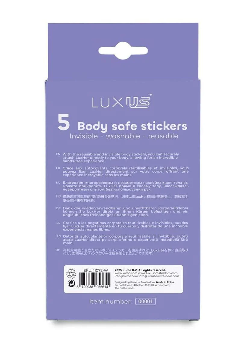 Kiiroo Luxus Body Safe Stickers - Image 2