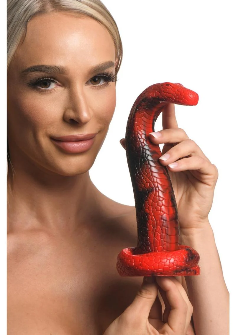 King Cobra Silicone Dildo Black Raging Snake Design - Image 3