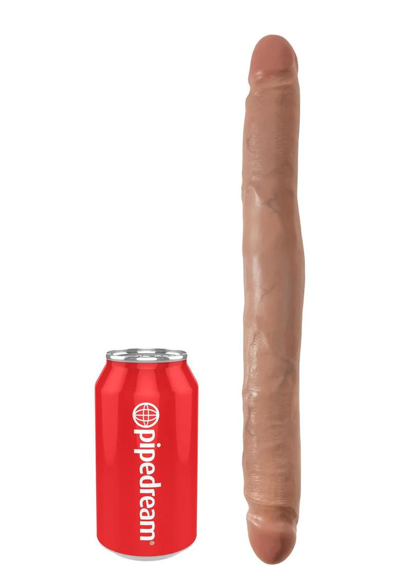 King Cock 12 Inch Slim Double Dildo Flexible Realistic Design - Image 2