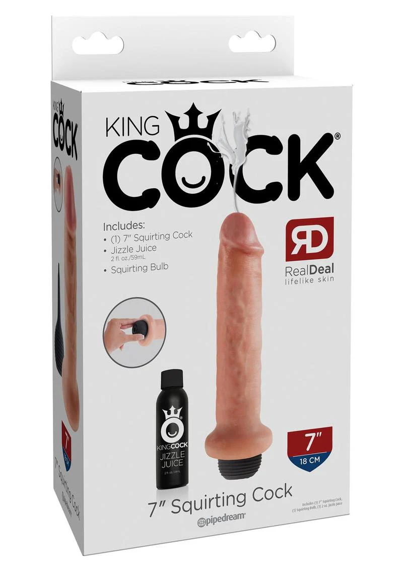 King Cock 6-Inch Squirting Dildo Kit Caramel - Image 7