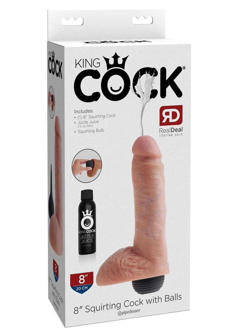 King Cock 8-Inch Squirting Dildo - Image 10