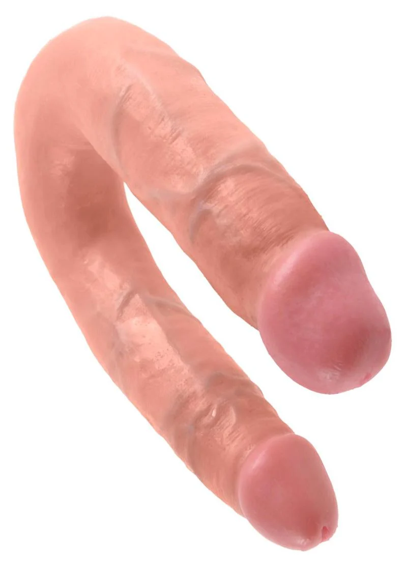 King Cock Medium Double Trouble U-Shaped Dildo 5.5 Inch - Image 2