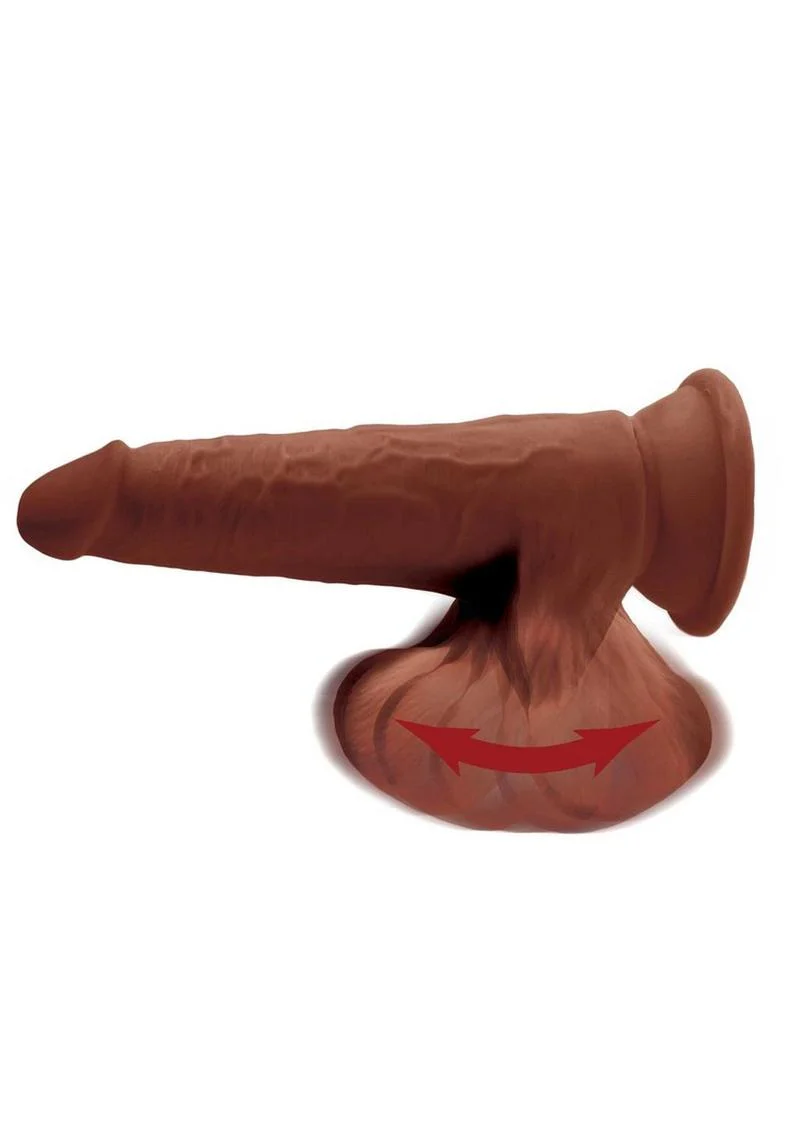 King Cock Plus Triple Density Dildo with Swinging Balls - Image 4