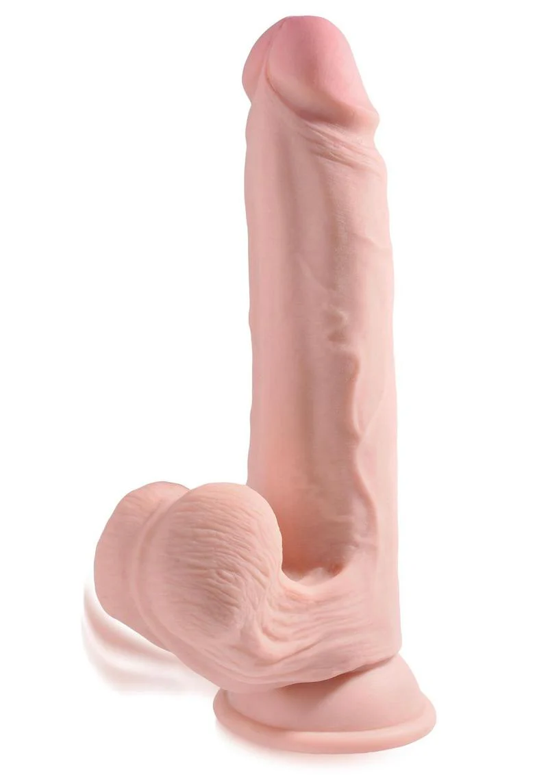 King Cock Plus Triple Density Realistic Dildo with Swinging Balls - Image 7