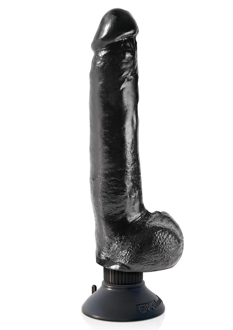 King Cock Vibrating Dildo with Balls And Suction Base - Image 17