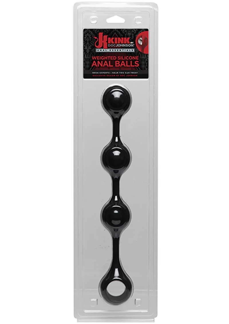 Kink by Doc Johnson Weighted Silicone Anal Balls - Image 4