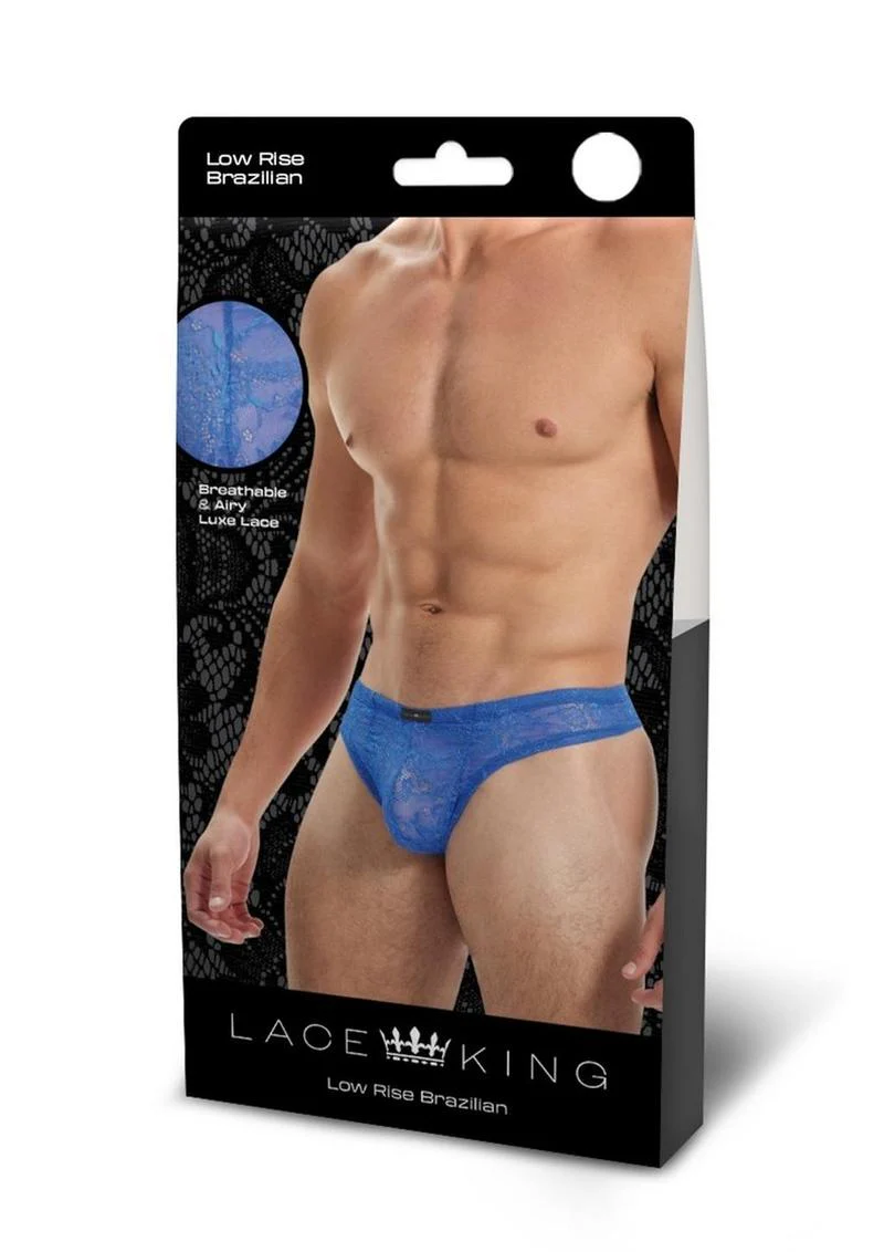 Lace King Low Rise Brazilian Brief Sheer Lace Elegance for Men - Image 15