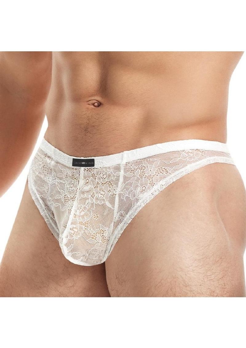 Lace King Men's Lace Thong Breathable Luxury Lingerie for Men - Image 12