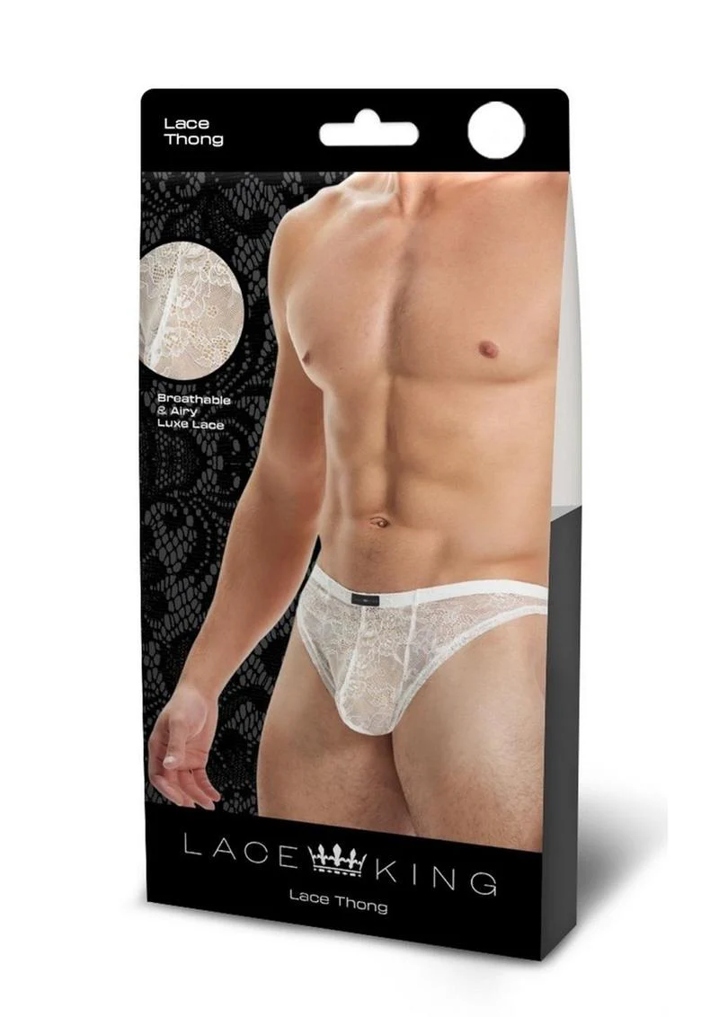 Lace King Men's Lace Thong Breathable Luxury Lingerie for Men - Image 17